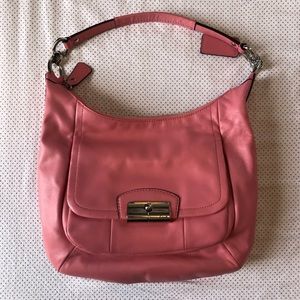 Coach Kristen Pink Leather Hobo Purse